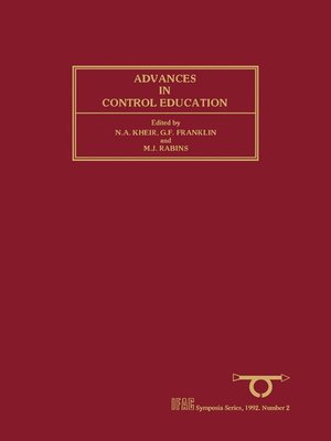 cover image of Advances in Control Education 1991